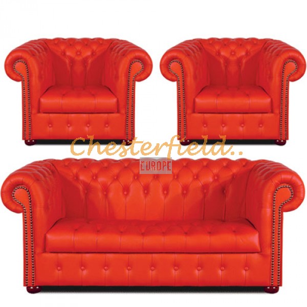 Williams 311 Rot Chesterfield Garnitur