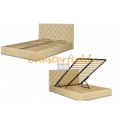 Classic Chesterfield Bett mit Hebesystem 160x200