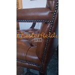 King Antik Gold (S12) Chesterfield Armstuhl 