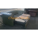 Classic Antikgrun 3er Chesterfield Schlafsofa