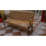 King Cappucchino 3-Sitzer Chesterfield Sofa