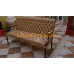 King 321 Cappucchino Chesterfield Garnitur 