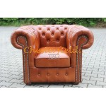 Classic XL Antikwhisky (C12) Chesterfield Sessel 