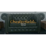 Classic 211 Antikgruen Chesterfield Garnitur