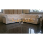 Classic 3+3 Weiß Chesterfield Ecksofa 265cm x 265cm