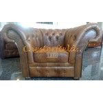 Windchester 211 Antikgold Chesterfield Garnitur