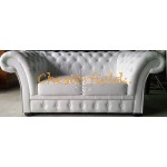 Windchester 311 Weiß Chesterfield Garnitur