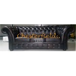 Windchester Antikbraun 3-Sitzer Chesterfield Sofa