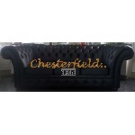 Windchester Schwarz 2-Sitzer Chesterfield Sofa