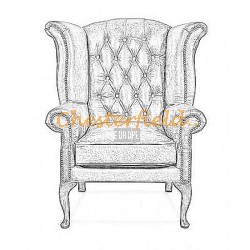 Queen Chesterfield Ohrensessel