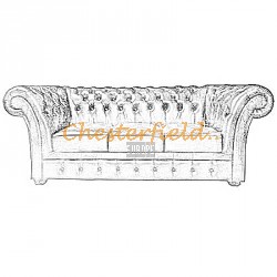 Windchester 3er Chesterfield Sofa