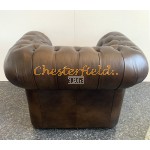 Windsor XL Antik mittelbraun (A5M) Chesterfield Sessel 