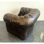 Windsor XL Antik mittelbraun (A5M) Chesterfield Sessel 