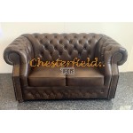 Windsor 321 Antik Mittelbraun Chesterfield Garnitur A5M