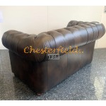 Windsor XL Antik Mittelbraun 2-Sitzer Chesterfield Sofa