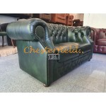 Windsor XL Antikgruen 2-Sitzer Chesterfield Sofa