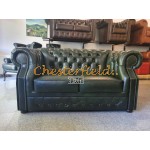 Windsor XL Antikgruen 2-Sitzer Chesterfield Sofa