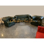 Windsor 211 Antikgruen Chesterfield Garnitur