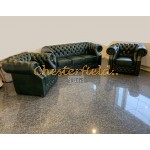 Windsor 311 Antikgruen Chesterfield Garnitur